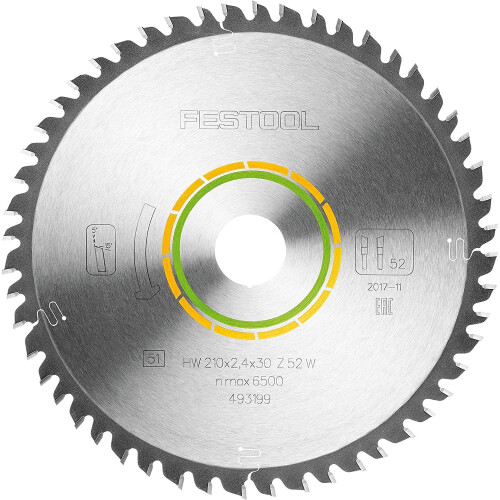 Festool Festool Fine Tooth Saw Blade 210 x 2.4 x 30 W52 2