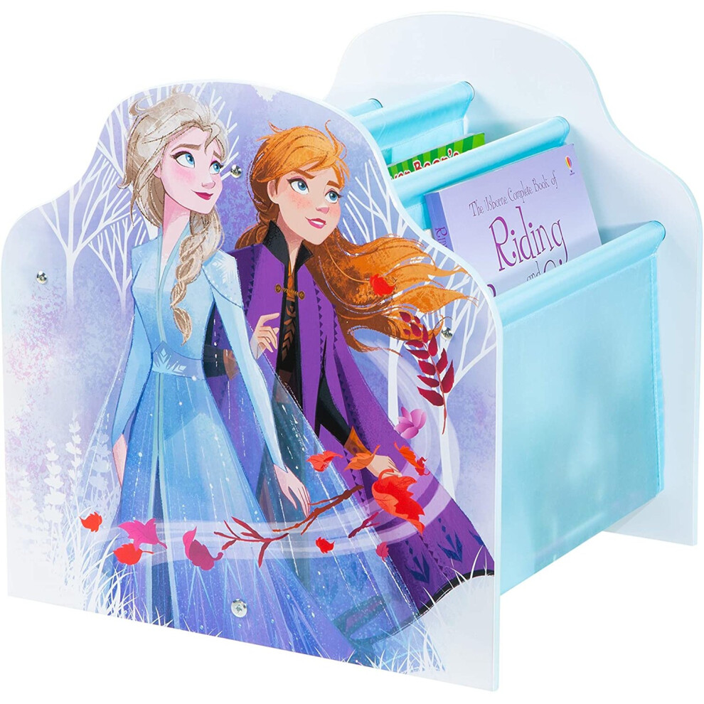 Frozen Disney Kids Sling Bookcase-Bedroom Book Storage by HelloHome, (H) x 39.5cm (W) x 35cm (D)