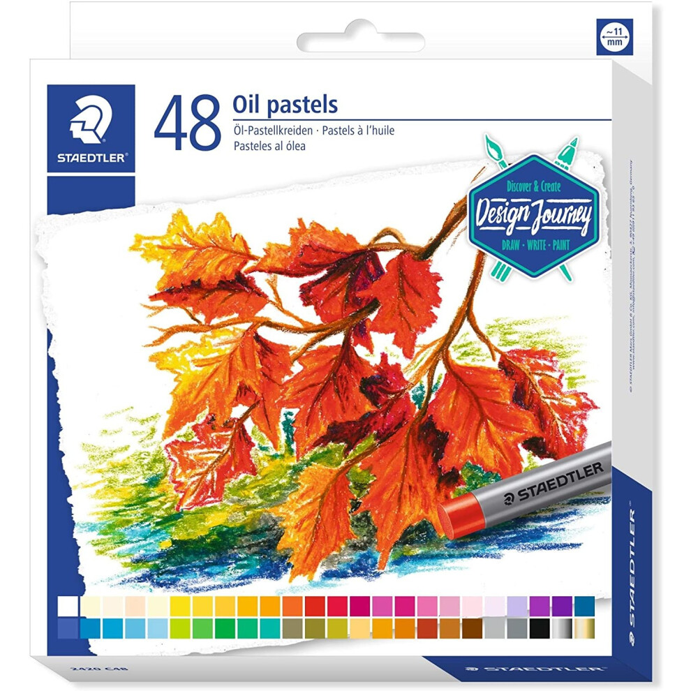 Staedtler Karat 2420 C48 Oil Pastels - Assorted Colours (Pack of 48)