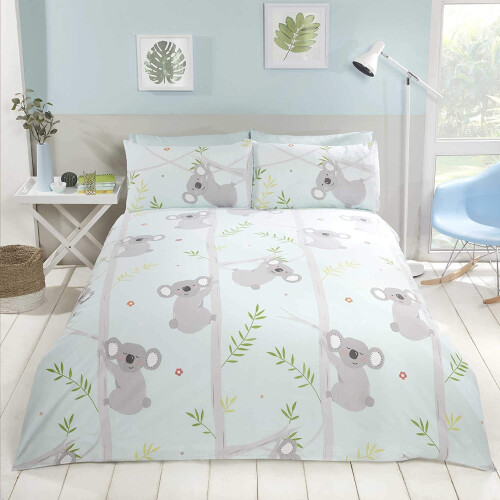 Rapport Fun Koala, Duvet Set, Multi, Size: Single-135cm x 200cm