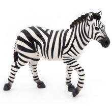 Papo -h?nd -malet - figur -wild Animal Kingdom - Male Zebra -50249 -Collectible - For b?rn - Velegnet til drenge og piger - fra 3 ?r gammel