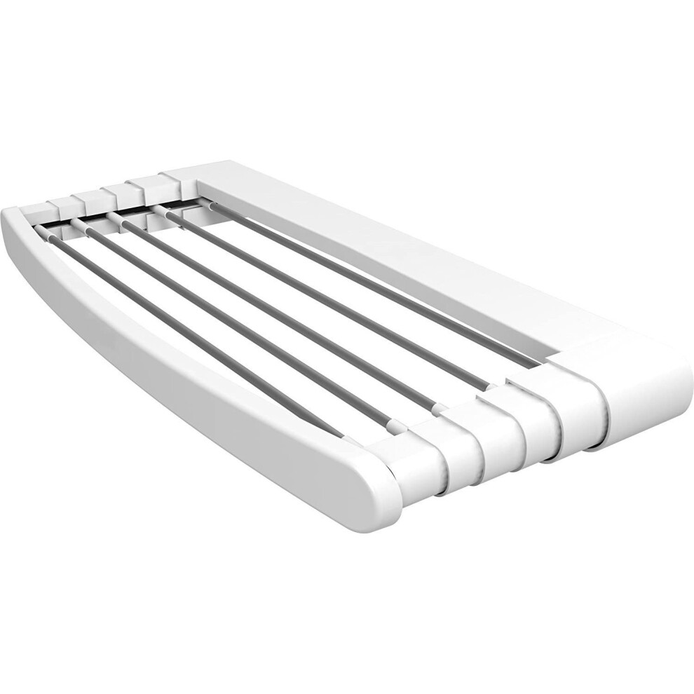 Vileda Telepack 70 Wall-Mounted Clothes Airer, Resin, Aluminium