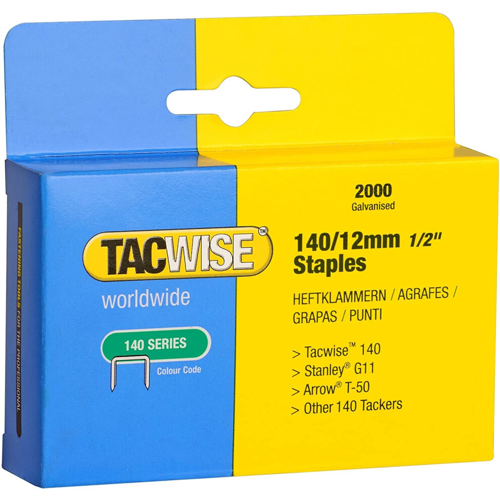 Tacwise 140/12 STAPLES 12MM  (2000)