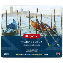 Derwent 32883 Watercolour Pencils, Multi-Colour, Set of 24