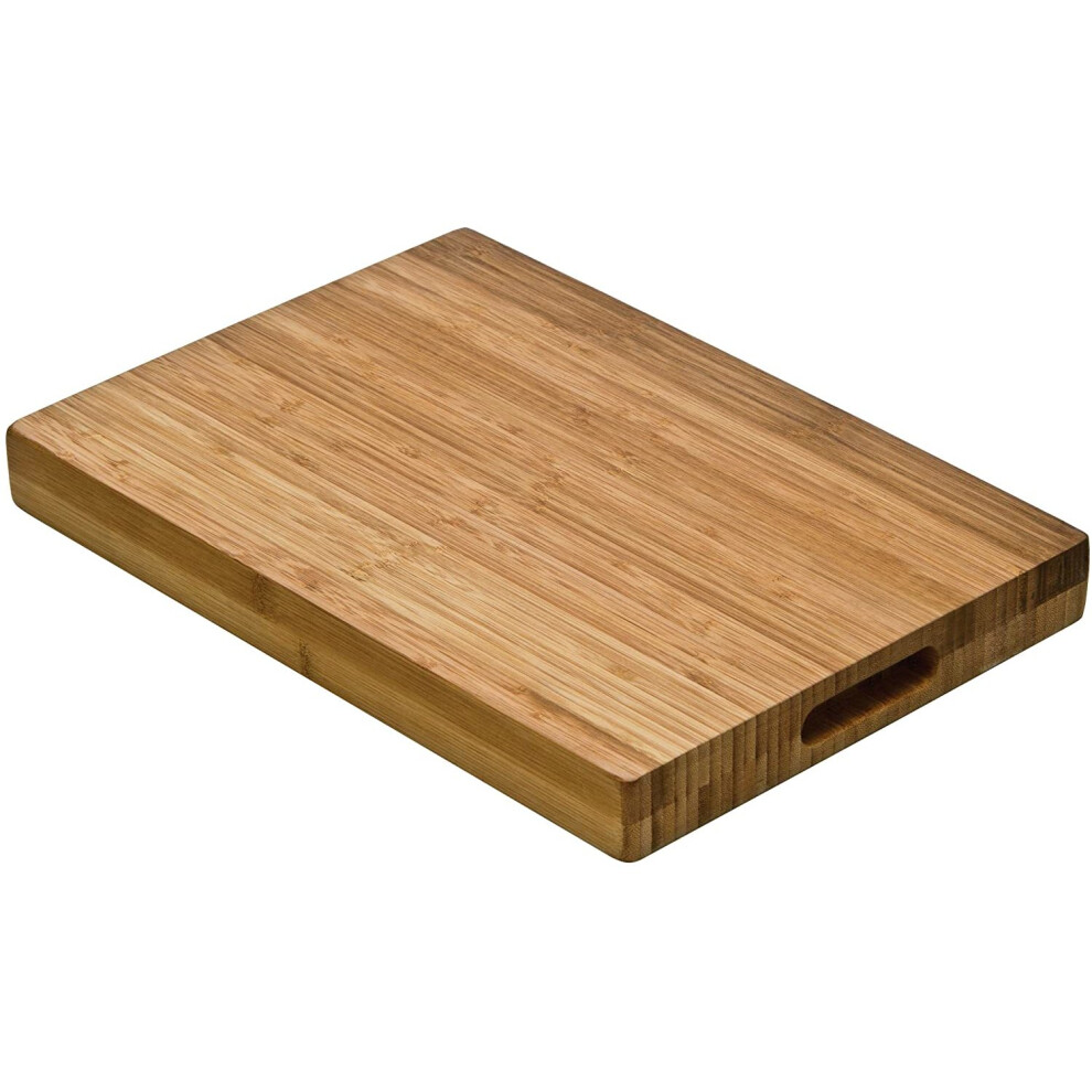 Premier Housewares Butchers Chopping Board with Handles - Bamboo