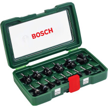 Bosch DIY 15tlg. Fräser-Set HM (1/4'-Schaft)
