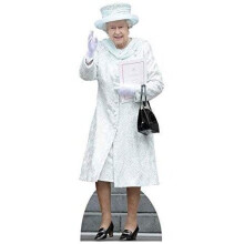 Star Cutouts Ltd SC2011 Queen Elizabeth British Royal Family for Fans, Parties and Collectors Height 171cm, Multicolour