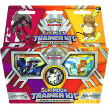 Pokémon TCG: Kit de Entrenador Sun & Moon Lycanroc & Alolan Raichu