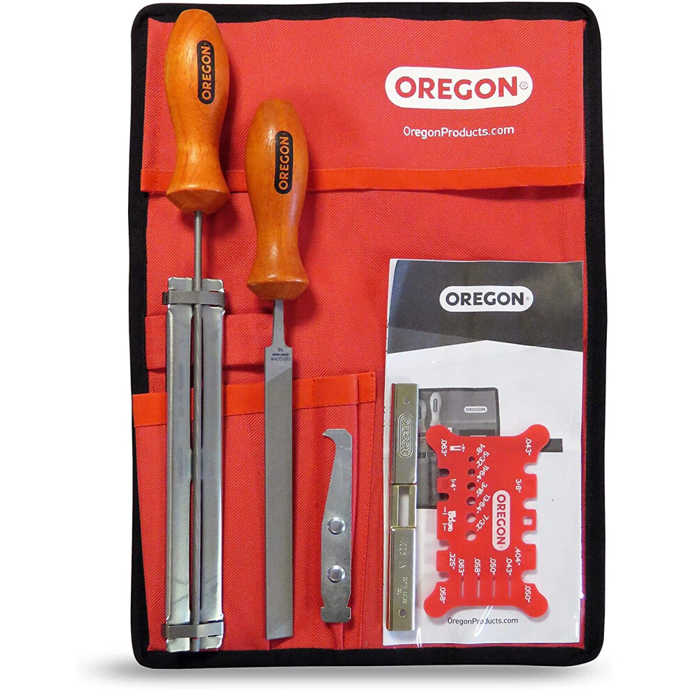 Oregon 558550 Sharpening and Bar Maintenance Kit for .325' Chainsaw Chain, with 4.8mm (3/16-Inch) Round File, 3/16'