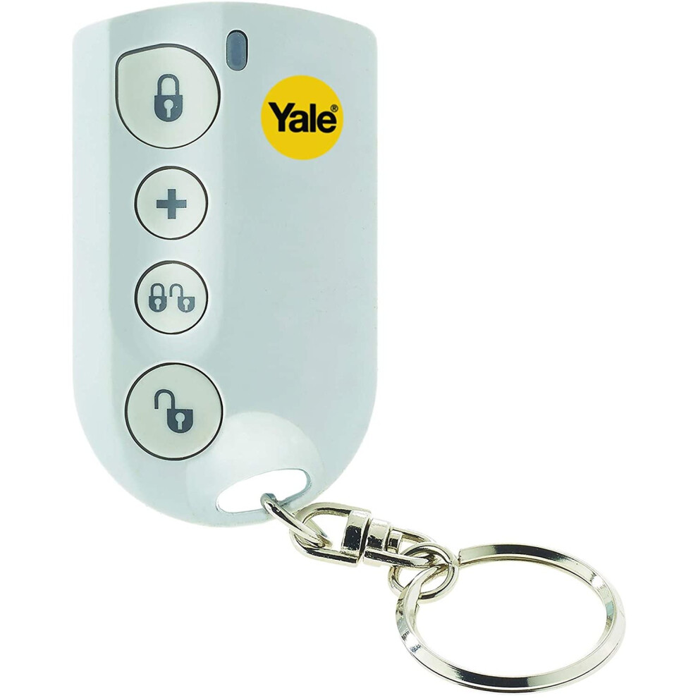 Yale B-HSA6060 Alarm Accessory Remote Keyfob, works with HSA Alarms, for Disarming Alarm, White