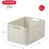 Curver Curver Style Large Rectangular Storage Basket, Vintage White, 30 Litre 7