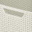 Curver Curver Style Large Rectangular Storage Basket, Vintage White, 30 Litre 3