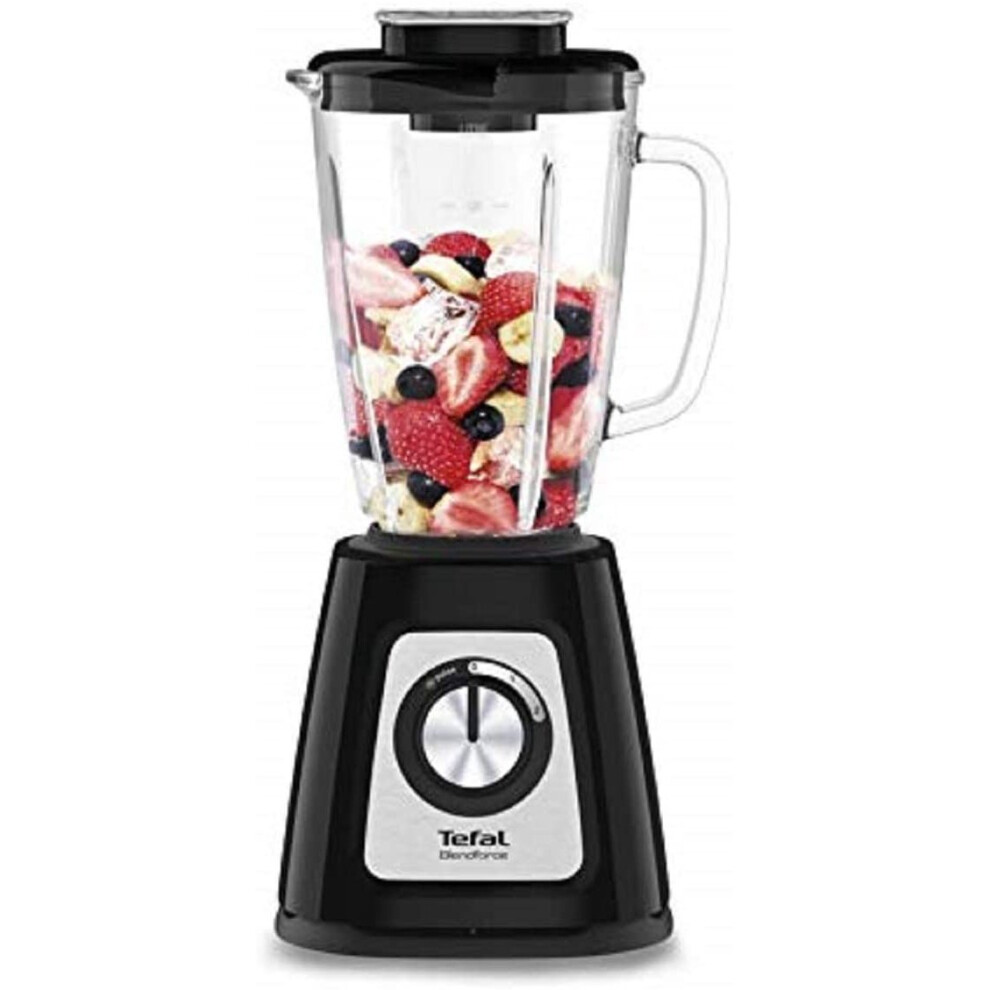 Tefal BL435840 Blendforce II Glass Black Jug Blender