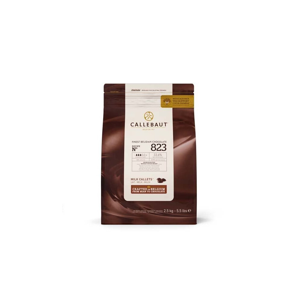 Callebaut Belgian Milk 823 Chocolate Callets 2.5Kg