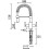 Bristan Bristan AR SNKPRO C Artisan Professional Kitchen Sink Mixer Tap with Pull Out Hose, Chrome 4