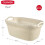 Curver CURVER Wäschekorb für Bügelmaschine, 40 l, Creme 8
