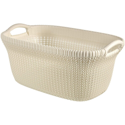 Curver CURVER Wäschekorb für Bügelmaschine, 40 l, Creme