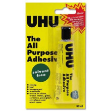 UHU All Purpose Glue Strong Solvent-free Washable 32ml Ref 44931