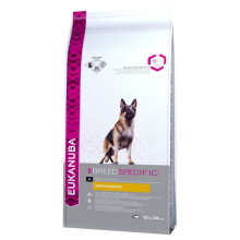 Eukanuba German Shepherd Breed Nutrition Dry Dog Food 12 kg – Supports digestion, DentaDefense dental care, coat & joint health