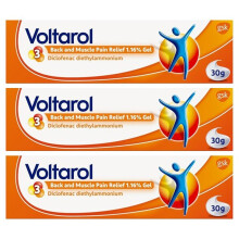 Voltarol Back and Muscle Pain Relief 1.16% Gel 30g Triple Pack