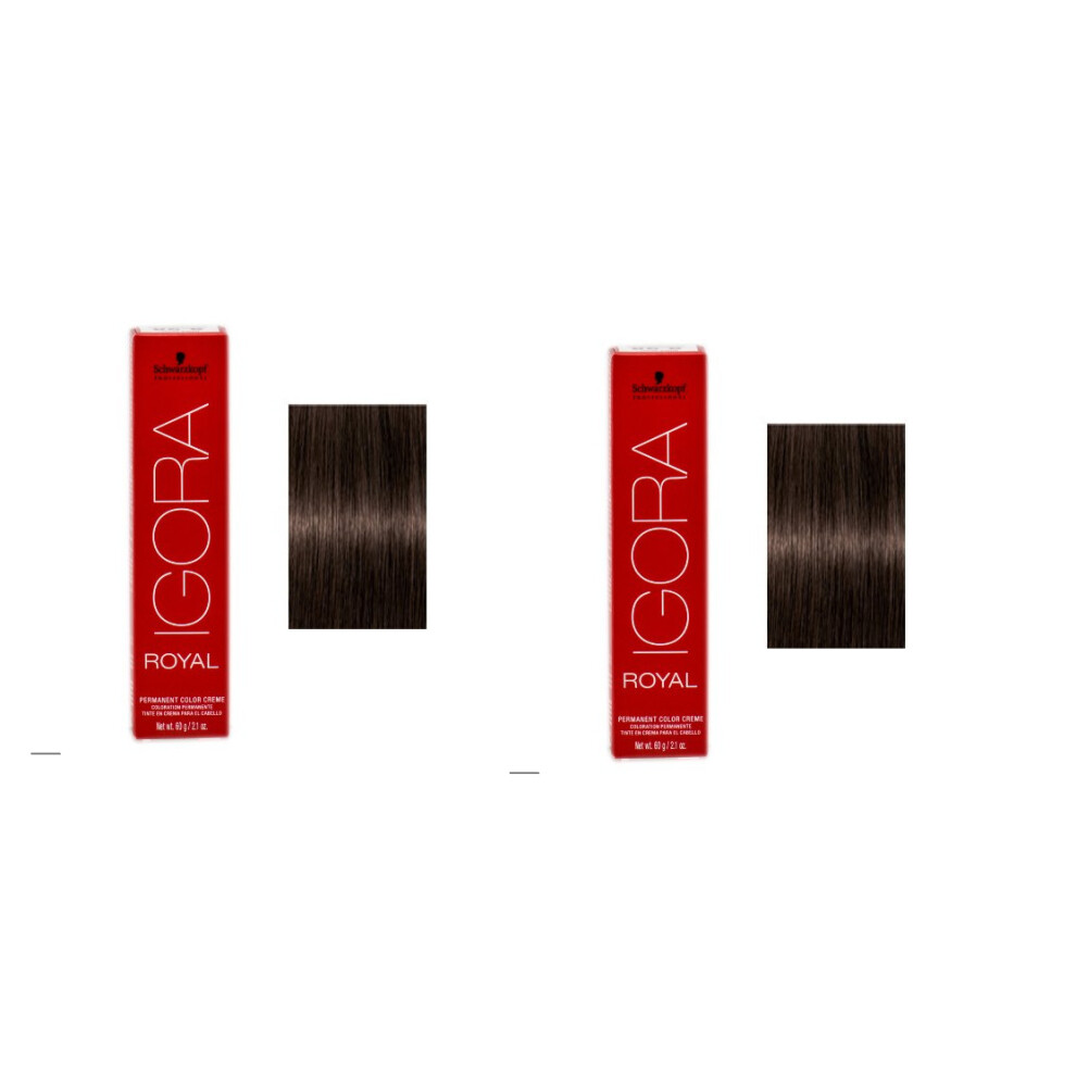 (4-6 - Pack of 2) Schwarzkopf Royal Igora Medium Brown-image-OPC-P5W62XV-NEW