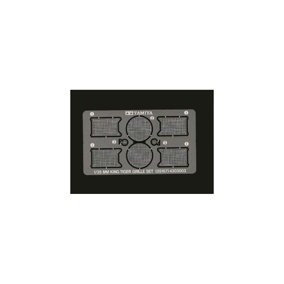 Tamiya 35167 King Tiger Etched Grille 1:35 Military Model Kit