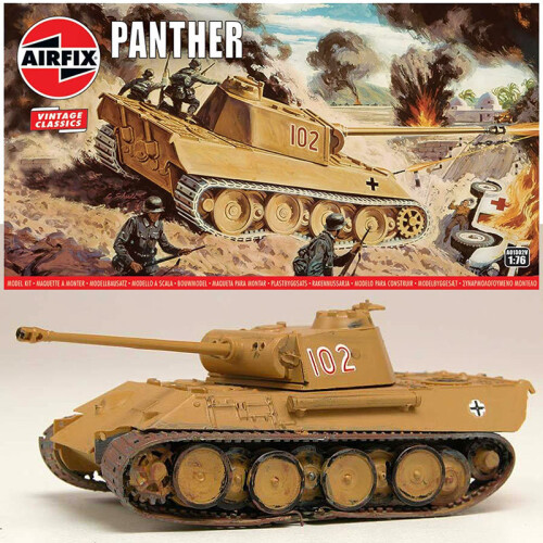 Airfix AIRFIX A01302V Panther - Vintage Classics 1:76 Tank Model Kit