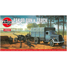 AIRFIX A02315V Opel Blitz & Pak 40 Gun Vintage Classics 1:76 Military Model Kit