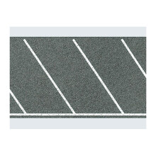 FALLER Parking Space Sheet Diagonal Markings 1000x60mm HO Gauge 170634