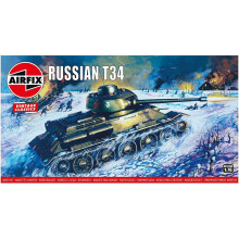 AIRFIX A01316V Russian T-34 Tank - Vintage Classics 1:76 Tank Model Kit