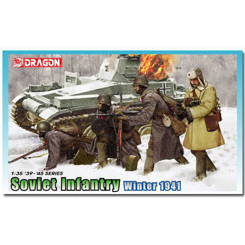 Dragon DRAGON 6744 Soviet Infantry Winter 1941 Figures Model Kit 1:35
