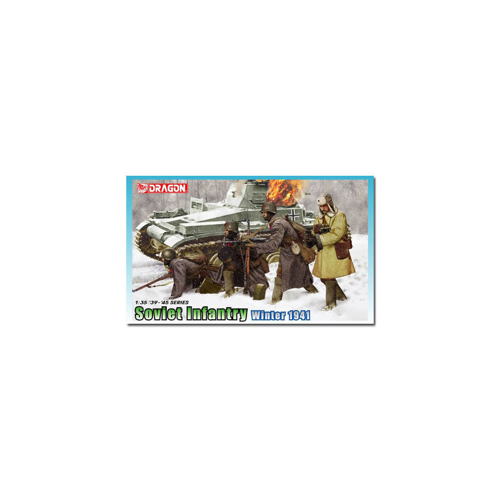 DRAGON 6744 Soviet Infantry Winter 1941 Figures Model Kit 1:35