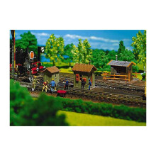 FALLER Trackside Huts (3) Model Kit I HO Gauge 120140