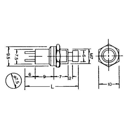 GAUGEMASTER Push to Make Switch Pack - White (5) GM517