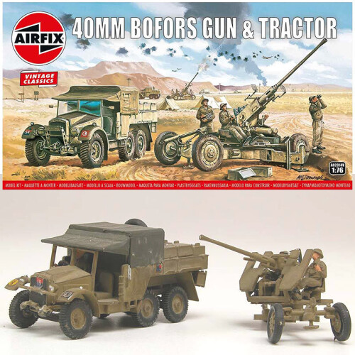 AIRFIX A02314V Bofors 40mm Gun & Tractor - Classics 1:76