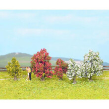 Arbusti in fiore - NOCH - Miniature - Set di 5 pz. - Per modellismo ferroviario