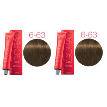 (4-63 - Pack of 2) Schwarzkopf Royal Igora Medium Brown Chocolate Matt