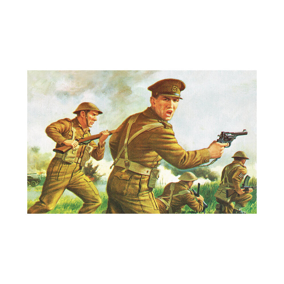 Airfix A00763v Wwii British Infantry 1:76 Figures Model Kit