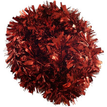 SHATCHI 1.8m/6ft Red Luxury Deluxe Chunky Christmas Tinsel Garland Xmas Tree Decorations