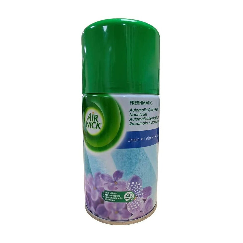 Airwick Freshmatic Autospray Refill, Crisp Linen & Lilac Scent - 4 Refills x 250ml (1000ml)