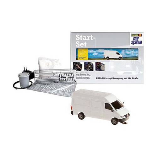 FALLER Car System Starter Set MB Sprinter HO Gauge 161504 - Complete Entry Kit for HO Gauge