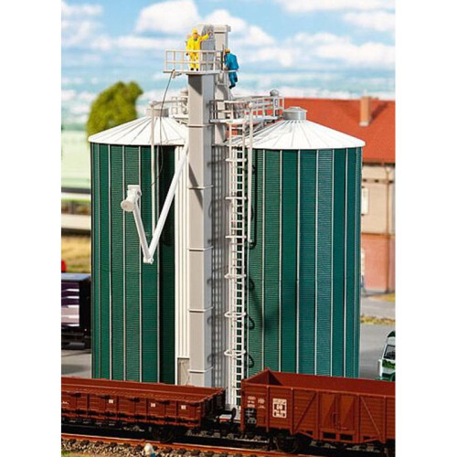 FALLER Dual Silo Model Kit IV HO Gauge 120260