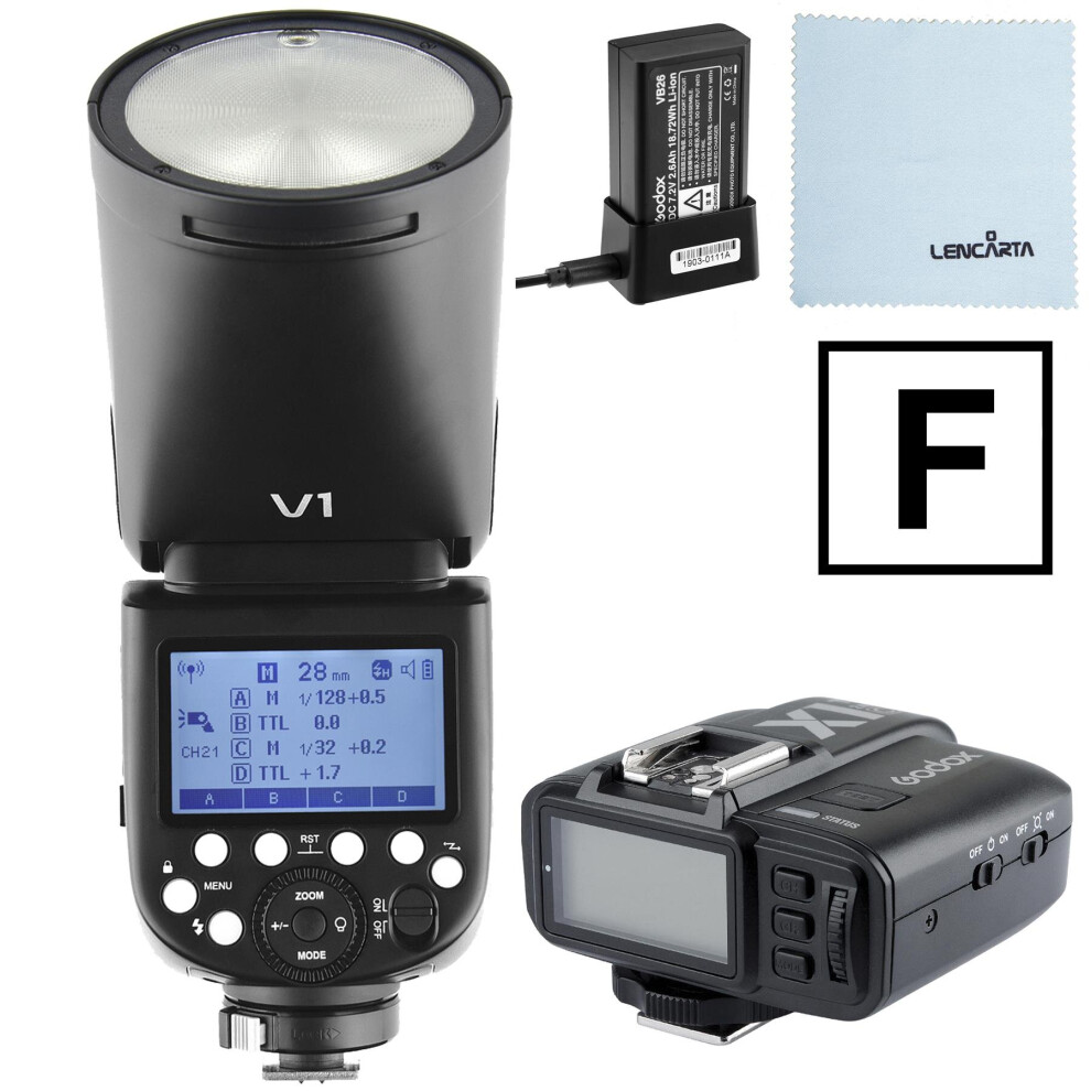 Godox V1 Speedlite With X1t Fuji Trigger 5060198248801