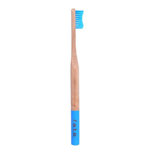 Bamboo Toothbrush Medium Bristles - Bright Blue (single)