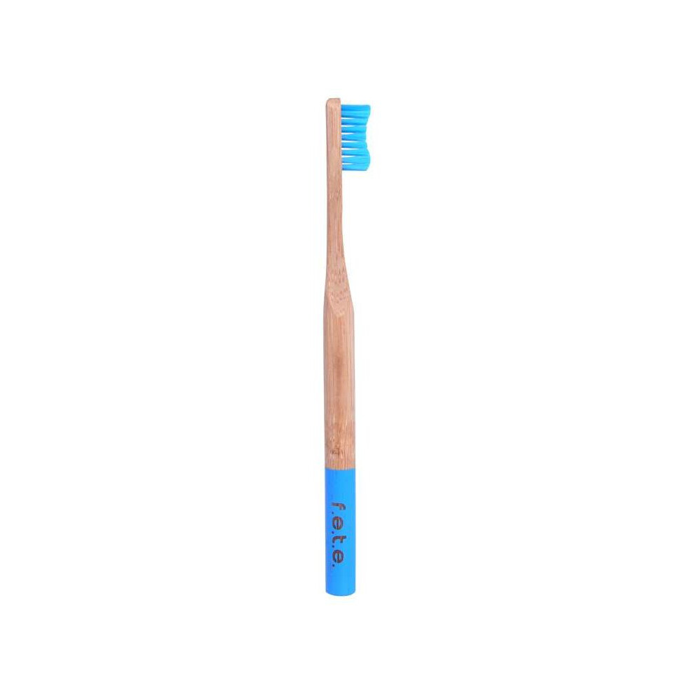 Bamboo Toothbrush Medium Bristles - Bright Blue (single)