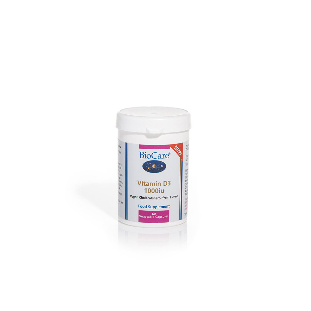 Biocare Unisex Clear Vitamin D3 1000Iu X 60 Capsules In - Image 2