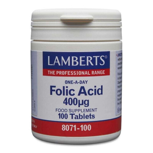 Folic Acid 400ug 100's