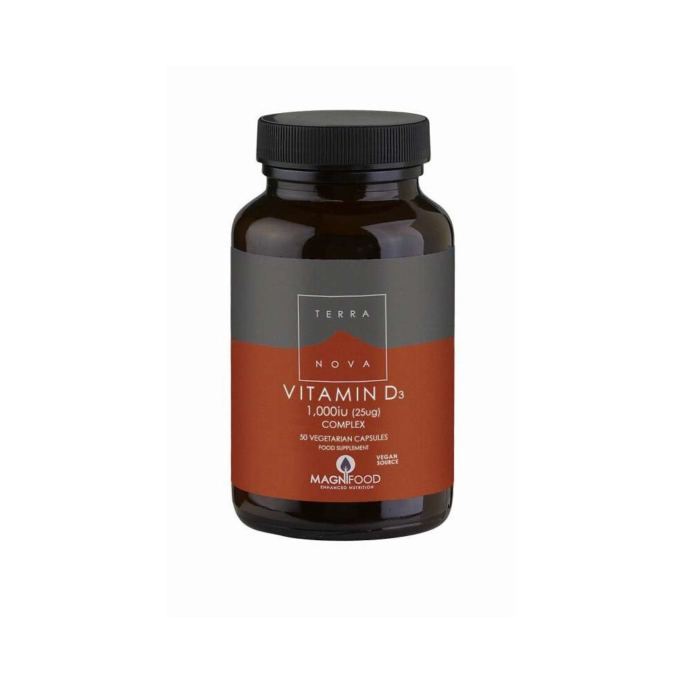 Terranova Vitamin D3 1000iu (25ug) Complex 50 Capsules - Image 4
