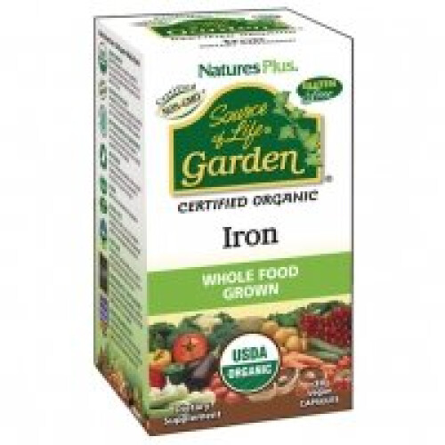 NaturesPlus, Source of Life Garten, Eisen, 30 Vegane Kapseln