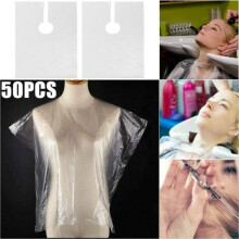 50pcs Disposable Hair Cutting Capes Salon Barber Hairdressing Dyeing Cloak